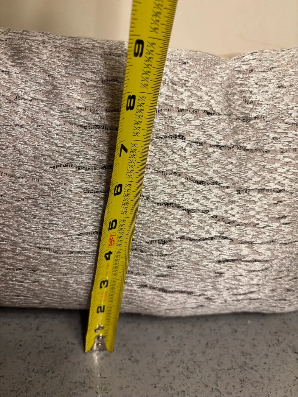 West Elm Decorative Textured Pillow with Subtle Gold Accents. Pre owned